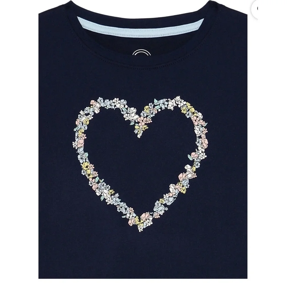 Wonder Nation-Girls-3 Piece Pajama PJ-Set-Heart-Plaid-Spring-Fall-Size‎ XS (4-5)